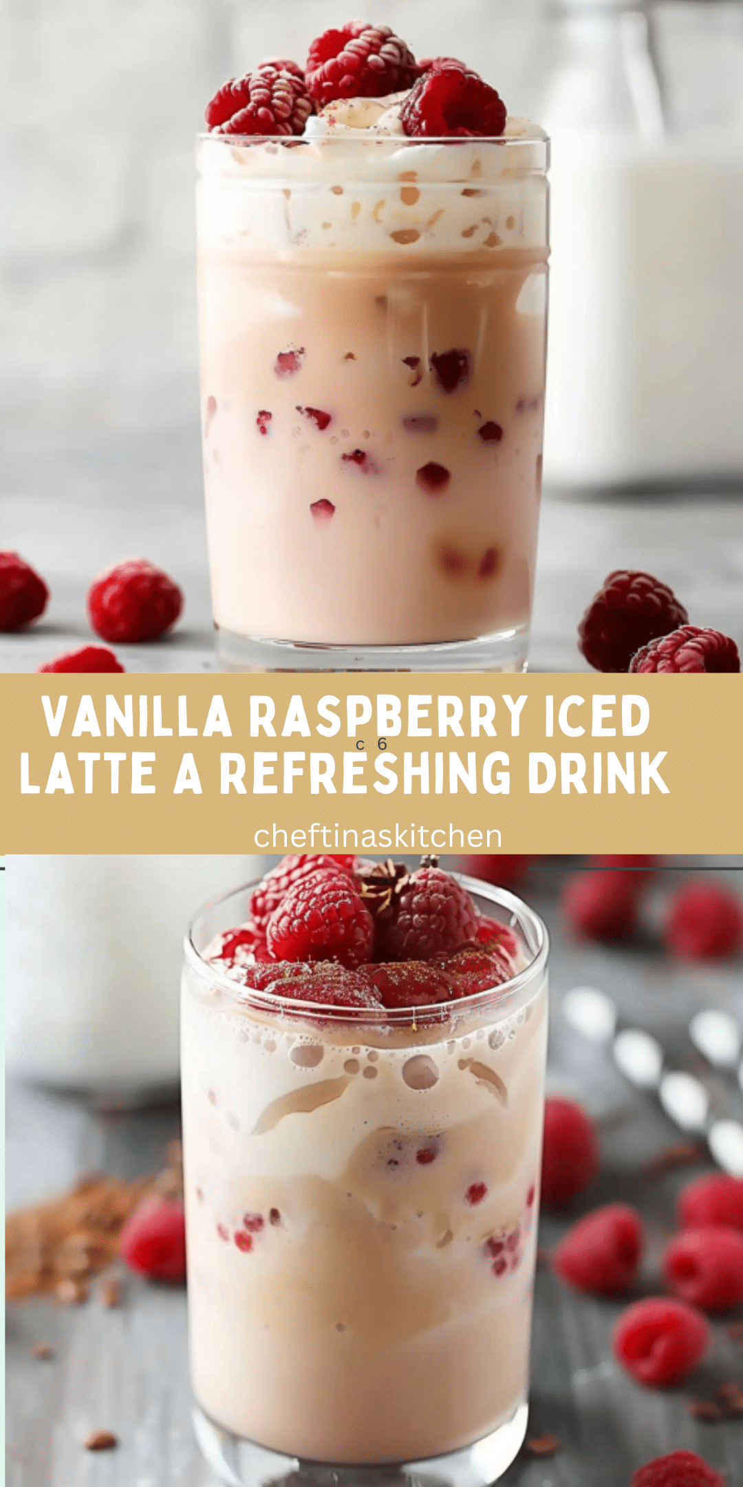Vanilla Raspberry Iced Latte A Refreshing Drink