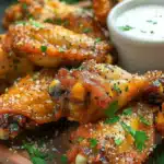 Air Fryer Spicy Garlic Parmesan Wings