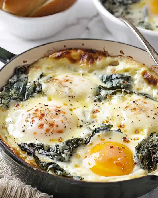 Baked Eggs Florentine