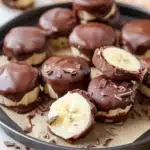 Chocolate Dipped Frozen Banana Bites
