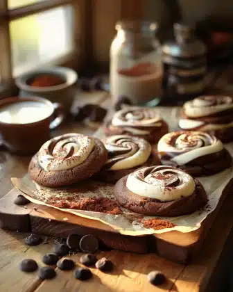 Chocolate Marshmallow Swirl Cookies Recipe