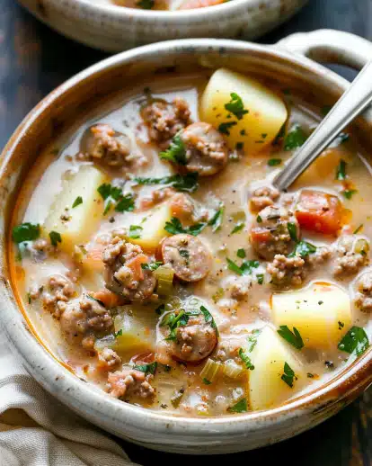 Cozy Italian Sausage and Potato Soup - Easy & Hearty