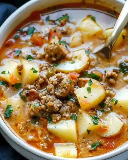 Cozy Italian Sausage and Potato Soup – Easy & Hearty