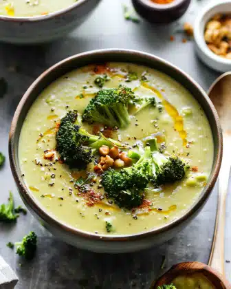 Creamy Caramelized Broccoli Soup