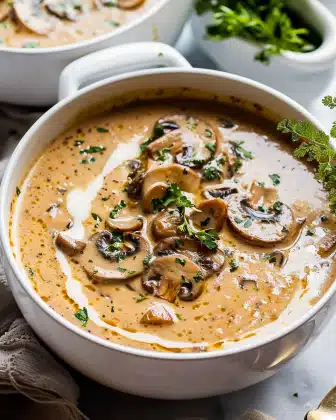 Creamy Hungarian Mushroom Soup