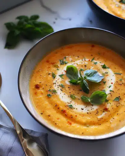 Creamy Roasted Veggie Soup