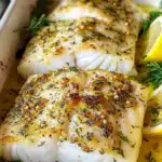 Crispy Baked Fish with Lemon Herb Sauce - A Flavorful Delight