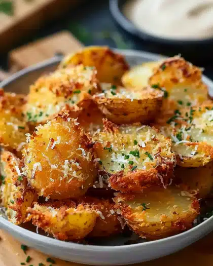 Crispy Crunchy Parmesan Potatoes