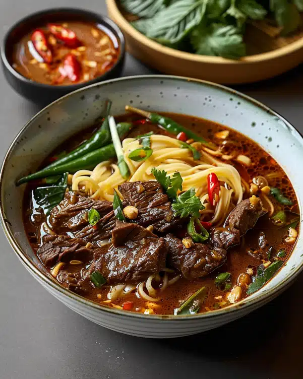 Delicious Satay Beef Noodle Soup Recipe