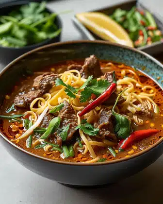 Delicious Satay Beef Noodle Soup Recipe