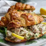 Divine Lemon Dill Tuna Salad Sandwiches on Croissants