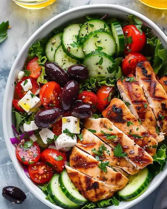 Greek Salad with Chicken
