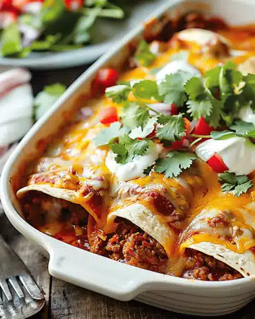 Ground Beef Enchiladas