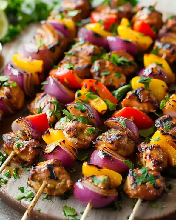 Hawaiian Chicken Kebabs