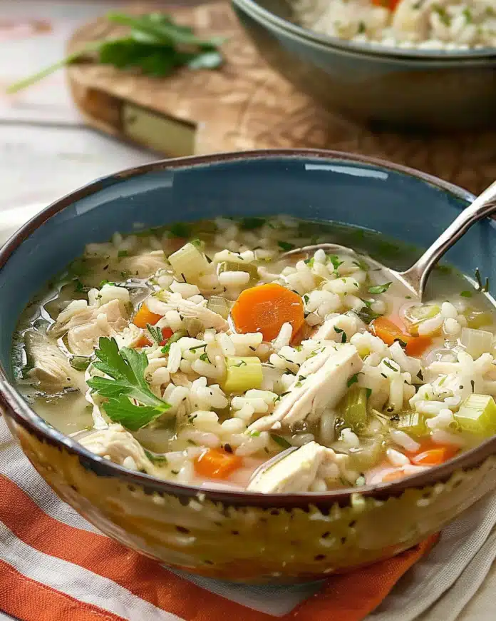 Hearty Chicken and Rice Soup