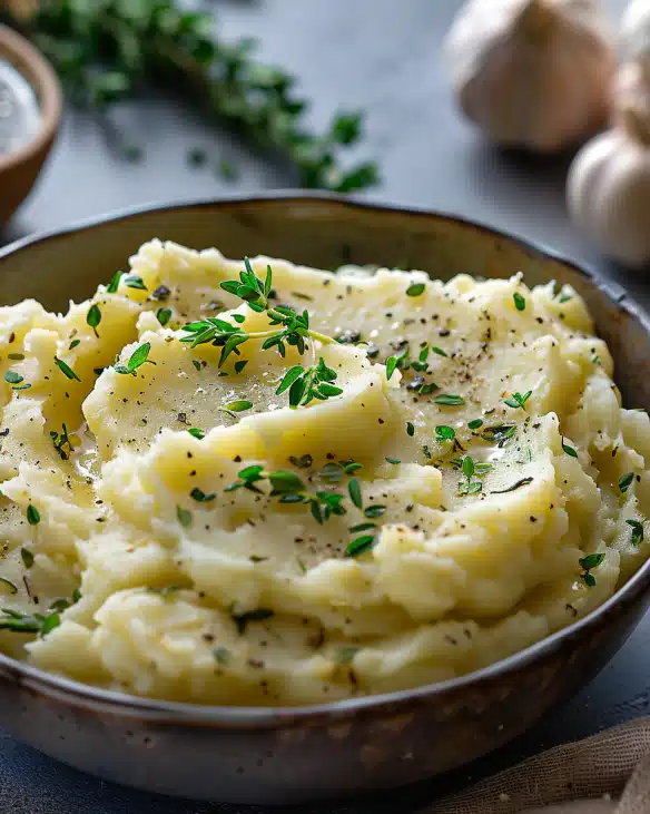 Herb and Garlic Mashed Potatoes recipe