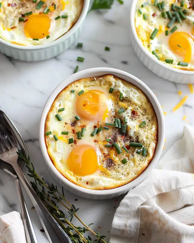High Protein Baked Egg Bowls