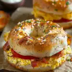Hot Bagel Sandwiches Breakfast Quiche Stuffed Bagels