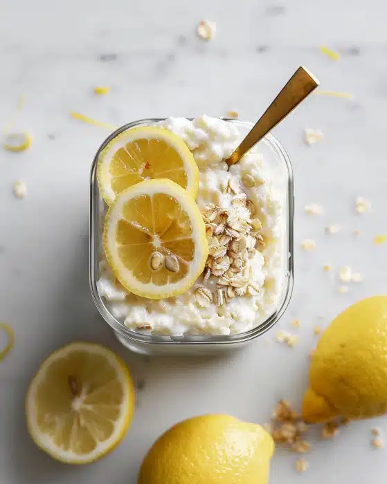 Lemon Cheesecake Overnight Oats