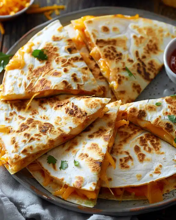 Mini Quesadilla Triangles