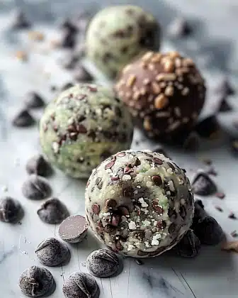 Mint Chocolate Chip Protein Balls