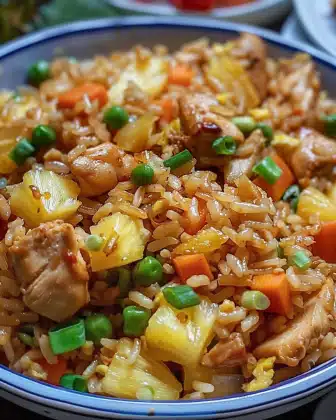 Pineapple Chicken Fried Rice