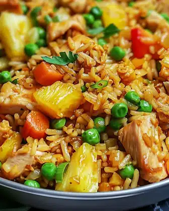 Pineapple Chicken Fried Rice