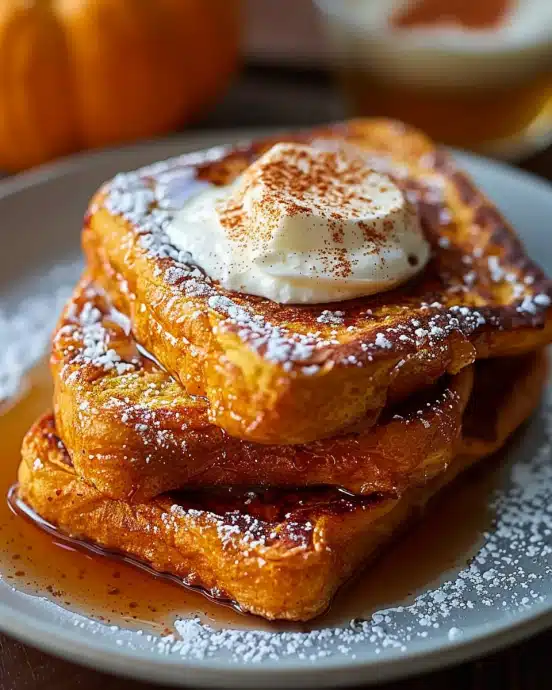 Pumpkin French Toast Breakfast