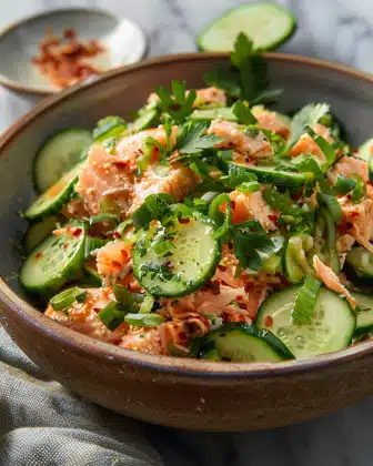SPICY TUNA CUCUMBER SALAD