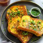 Savory Masala French Toast with Turmeric & Chili