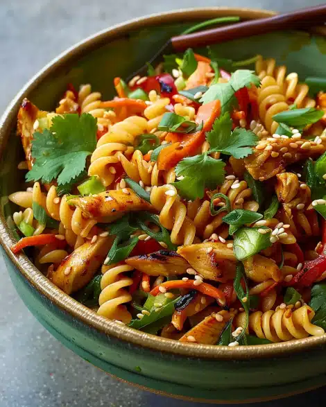 Sesame Pasta Chicken Salad