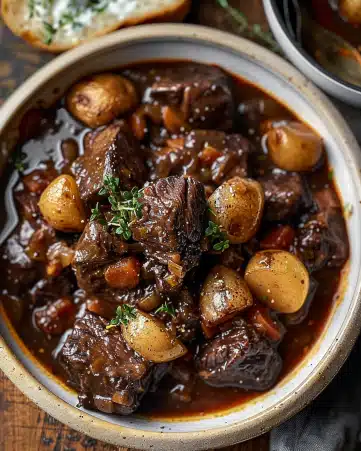 Slow-Cooked Beef Bourguignon