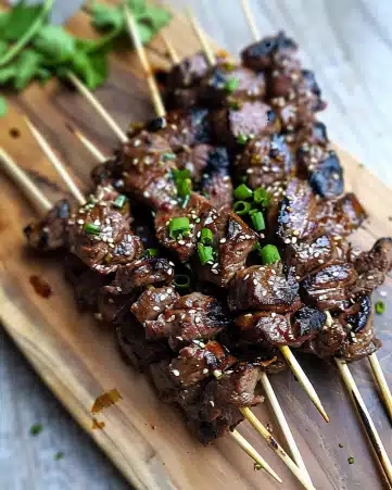 Teriyaki Sesame Beef Skewers