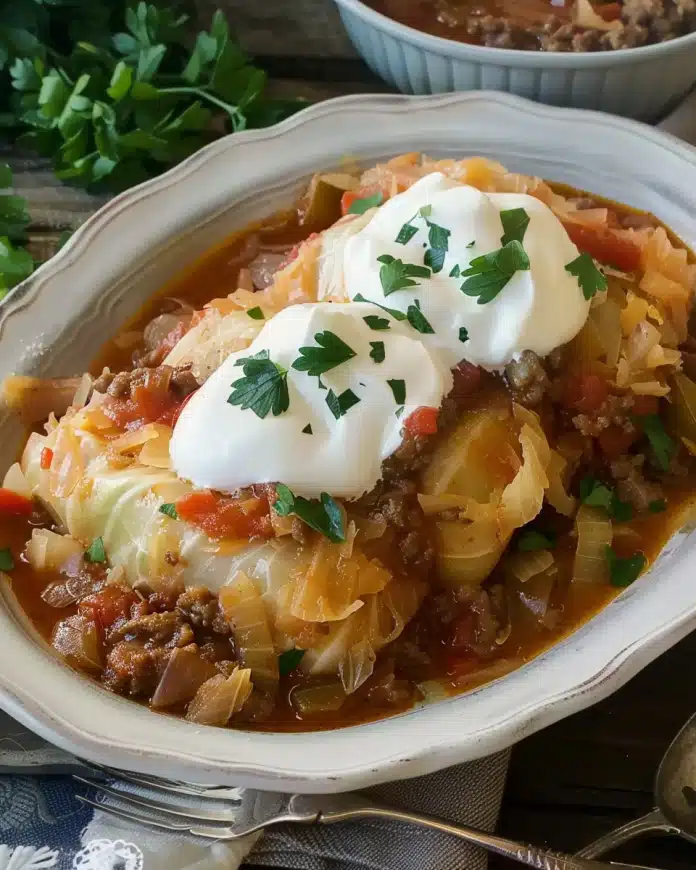 Unstuffed Cabbage Roll