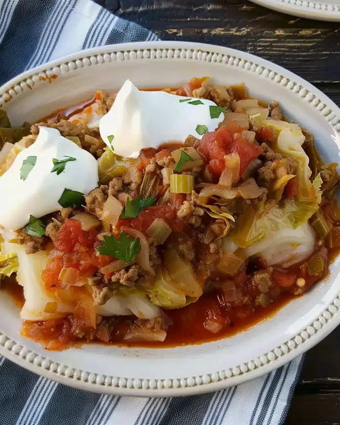 Unstuffed Cabbage Roll