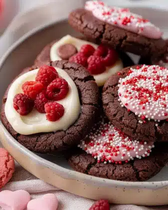 Valentine Ganache Cookies