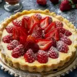 Vanilla Custard & Strawberry Tart
