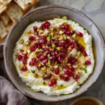 Whipped Feta with Pomegranate, Pistachios & Honey
