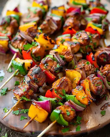 Hawaiian Chicken Kebabs
