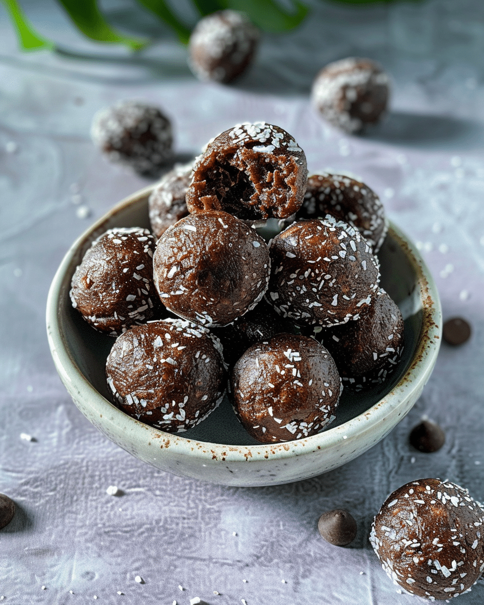 7 Ingredient Brownie Bliss Balls Recipe (Vegan)