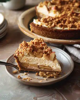 Apple Crumble Cheesecake