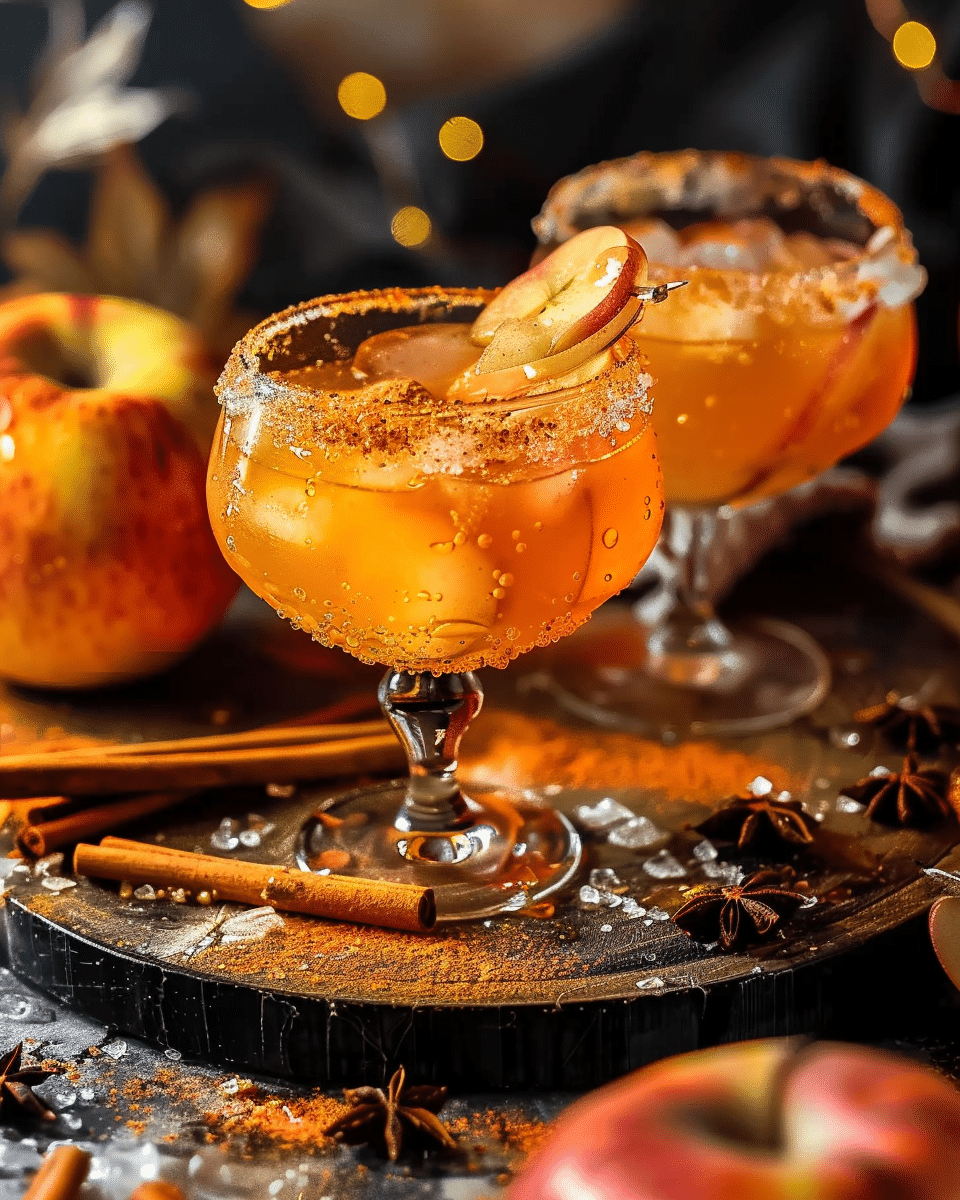 Autumn Aperol Apple Cider Margarita (+mocktail)