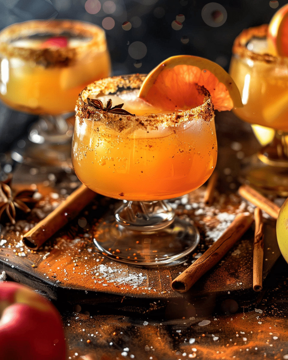 Autumn Aperol Apple Cider Margarita (+mocktail)