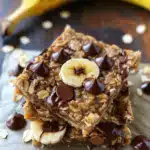 Banana Chocolate Baked Oat Bar