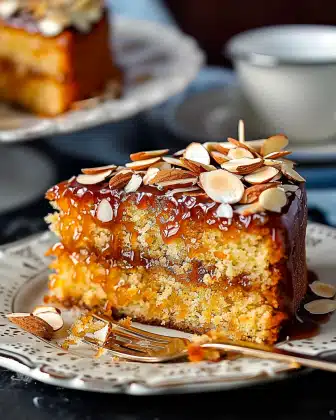 Best Toffee Almond Cake Recipe