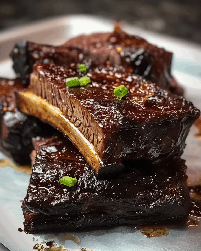 Caramelized Slow Roast Asian Beef Short Rib