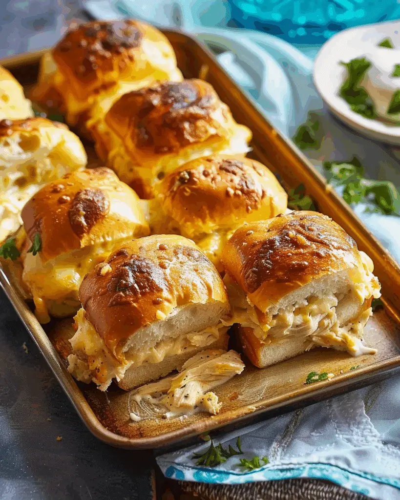 Cheesy Chicken Sliders