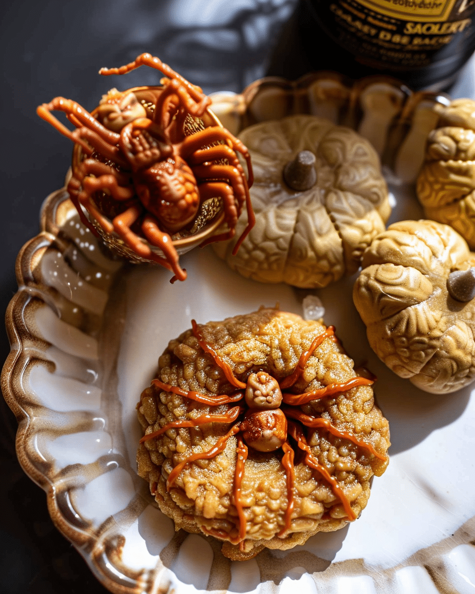 Chewy Brown Sugar Peanut Butter Spider Cookies