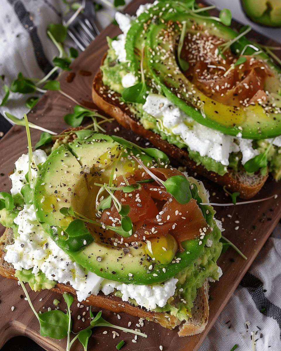 Cottage Cheese Avocado Toast