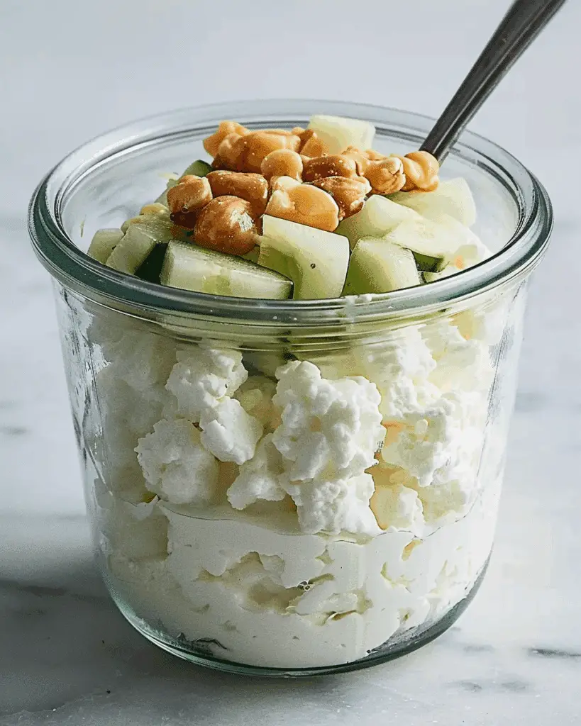 Cottage Cheese Snack Jar
